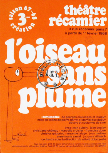 l'affiche originale: L'Oiseau sans plume