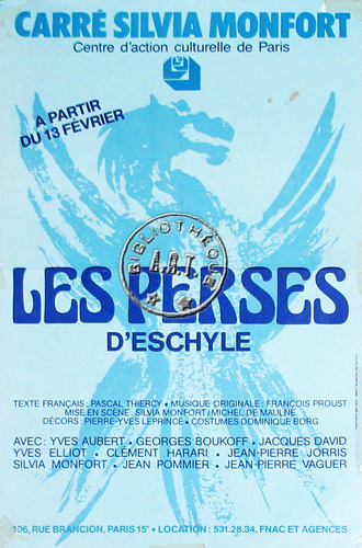l'affiche originale: Les Perses