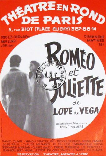 l'affiche originale: Roméo et Juliette