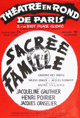 l'affiche originale: Sacrée famille