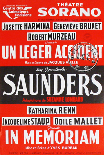 l'affiche originale: Un léger accident