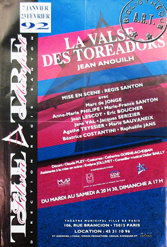 l'affiche originale: La Valse des toréadors