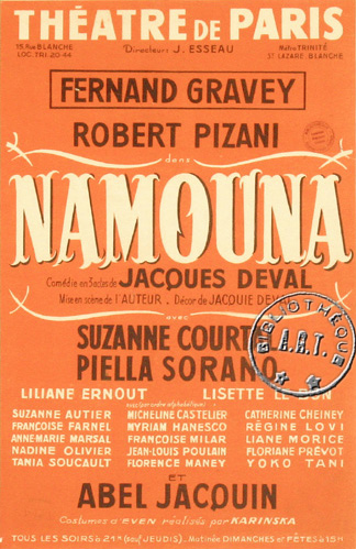 l'affiche originale: Namouna
