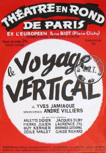 l'affiche originale: Le Voyage vertical