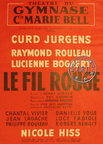 l'affiche originale: Le Fil rouge