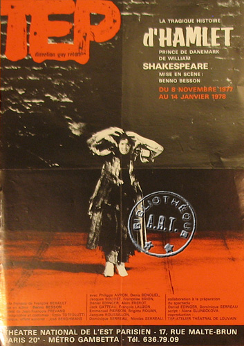 l'affiche originale: Hamlet