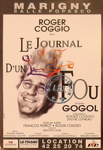 l'affiche originale: Le Journal d'un fou