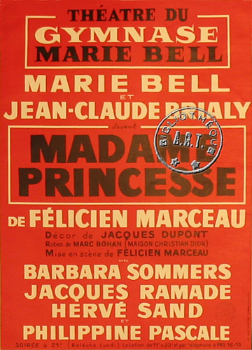 l'affiche originale: Madame Princesse