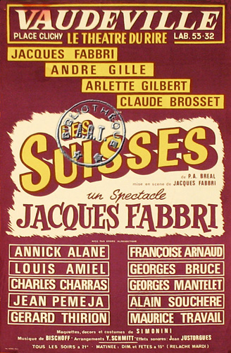 l'affiche originale: Les Suisses