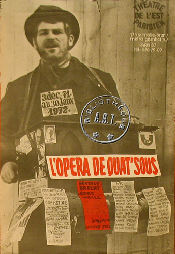 l'affiche originale: L'Opéra de quat'sous