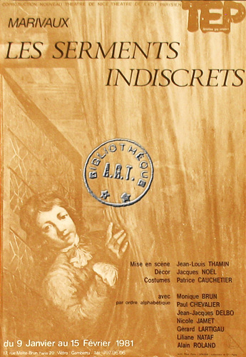 l'affiche originale: Les Serments indiscrets *