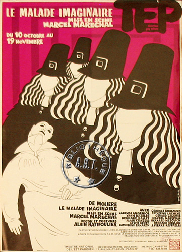 l'affiche originale: Le Malade imaginaire