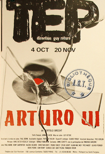 l'affiche originale: La Résistible ascension d'Arturo Ui