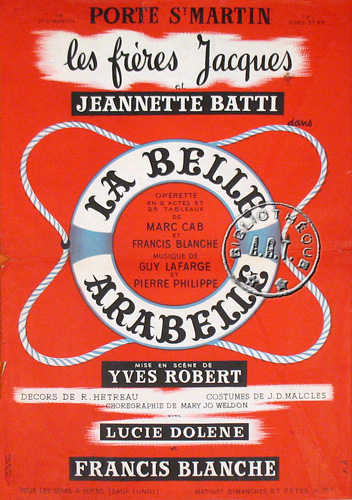 l'affiche originale: La Belle Arabelle *