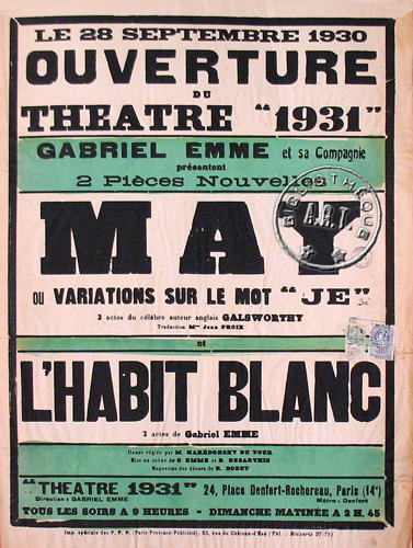 l'affiche originale: L'Habit blanc