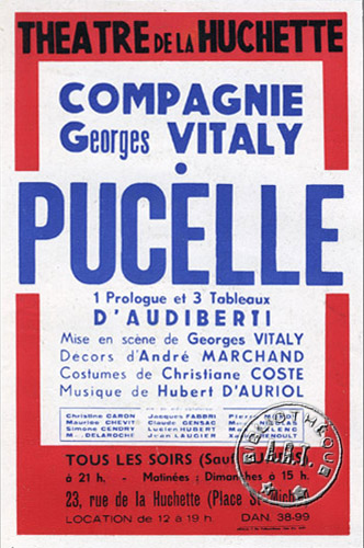 l'affiche originale: Pucelle