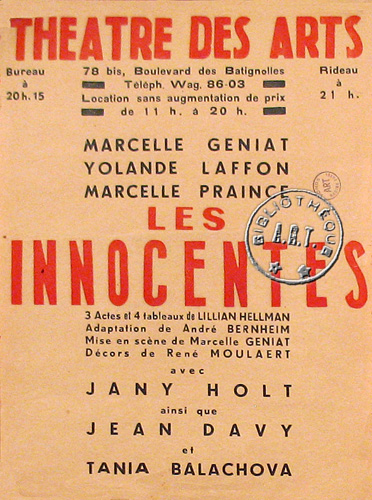 l'affiche originale: Les Innocentes