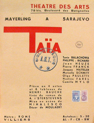 l'affiche originale: Taïa