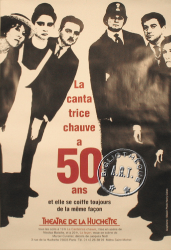 l'affiche originale: La Cantatrice chauve