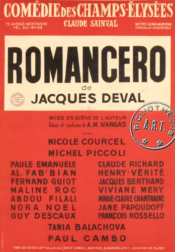 l'affiche originale: Romancero