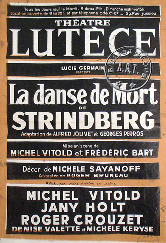 l'affiche originale: La Danse de mort 