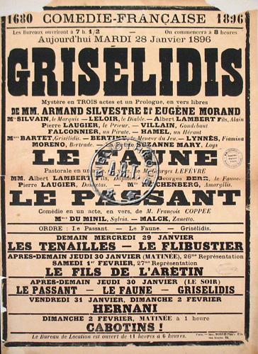 l'affiche originale: Grisélidis