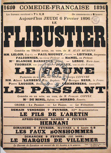 l'affiche originale: Flibustier