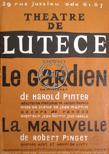 l'affiche originale: Le Gardien