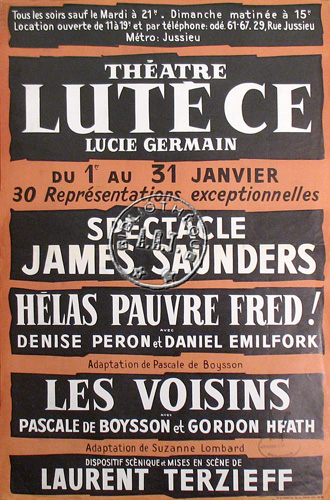 l'affiche originale: Les Voisins