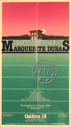l'affiche originale: Suzanna Andler