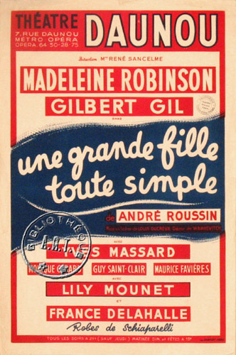 l'affiche originale: Une grande fille toute simple