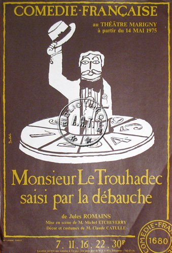 l'affiche originale: Monsieur Le Trouhadec saisit par la débauche