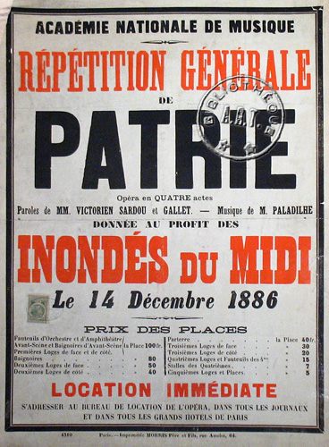 l'affiche originale: Patrie