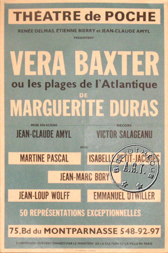 l'affiche originale: Vera Baxter