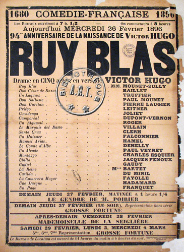 l'affiche originale: Ruy Blas