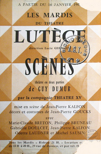 l'affiche originale: Scènes