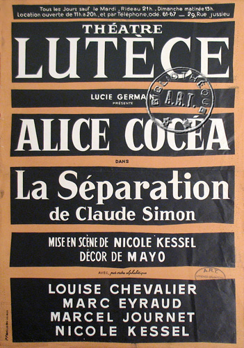 l'affiche originale: La Séparation
