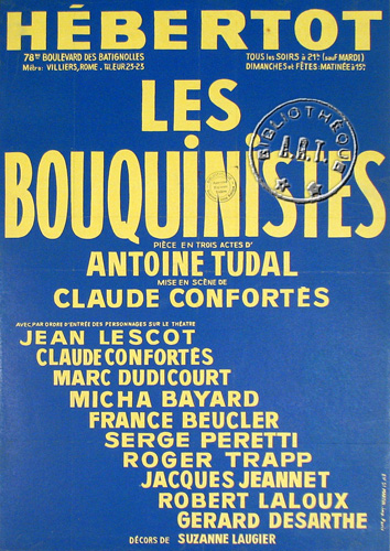 l'affiche originale: Les Bouquinistes