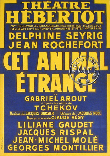 l'affiche originale: Cet Animal étrange