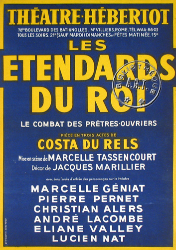 l'affiche originale: Les Étendards du roi *
