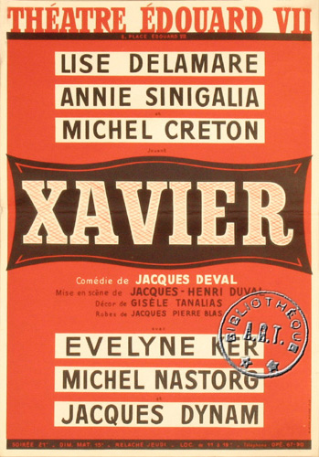 l'affiche originale: Xavier