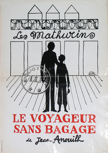 l'affiche originale: Le Voyageur sans bagage