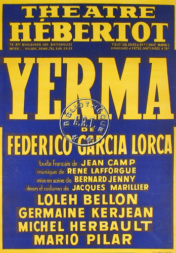 l'affiche originale: Yerma