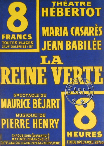 l'affiche originale: La Reine verte