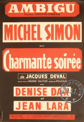 l'affiche originale: Charmante soirée