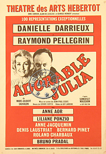 l'affiche originale: Adorable Julia