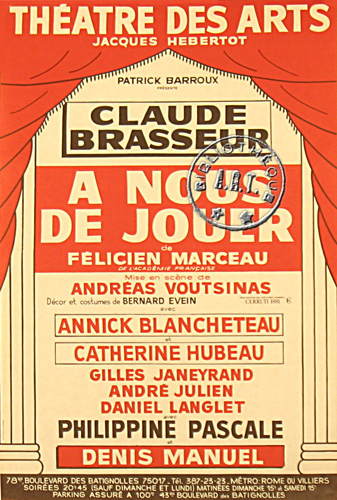 l'affiche originale: À nous de jouer