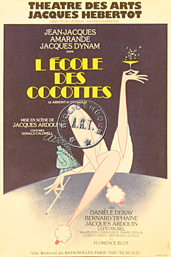 l'affiche originale: L'École des cocottes