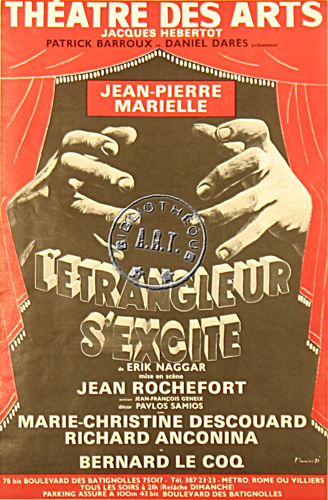l'affiche originale: L'Étrangleur s'excite