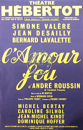 l'affiche originale: L'Amour fou